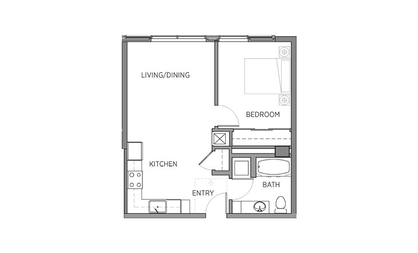 Luxury One Two Bedroom Apartments In Seattle Wa Layouts
